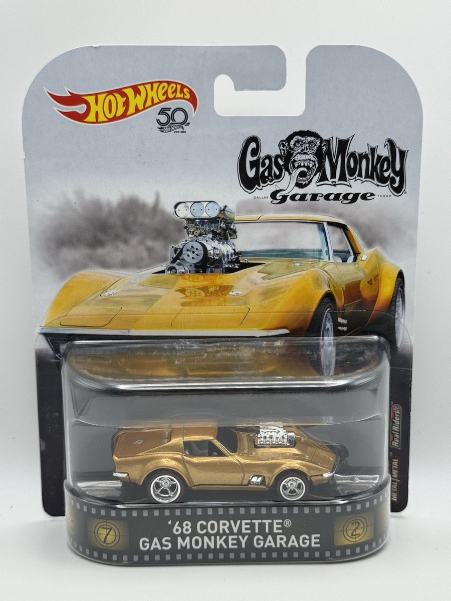 Hot Wheels Gas Monkey Garage '68 Corvette - 1:64 Diecast Car Real