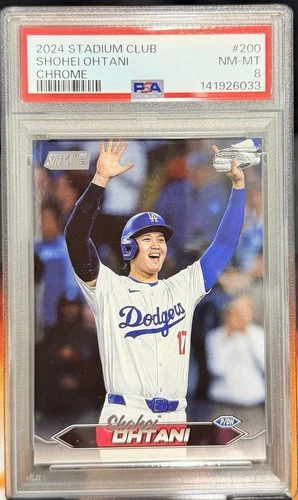 2024 Topps Stadium Club - Shohei Ohtani #200 PSA 8 NM-MT Dodgers