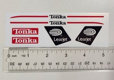 Tiny Tonka Learjet Airplane Lear Jet Air Plane Replacement Stickers