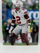 Caleb Downs SIGNED Ohio State Buckeyes NFL 1st RD pick? 8x10 PHOTO PTS COA