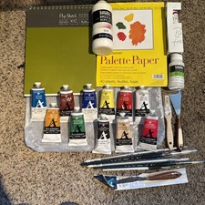 Grumbacher Academy Professional Acrylic Paint And Sketchbooks Set of 24