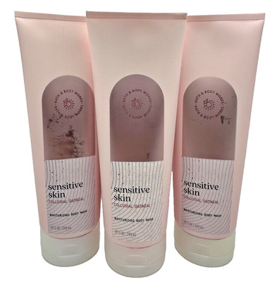 NEW Bath & Body Works Lot 3 Sensitive Skin Colloidal Oatmeal Moisturizing Wash