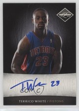 2010-11 Panini Limited Next Day Missing Serial Number Terrico White #31 Auto 1e5