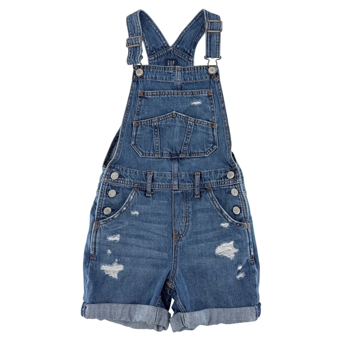 Combinaison Courte En Jean Pour Fille Gap, Taille 4, Bleue, Neuve Avec étiquette