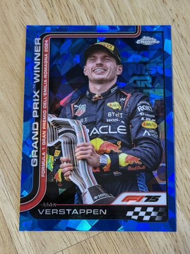 2025 Topps Chrome Sapphire F1 Max Verstappen #99 Formula 1 Red Bull
