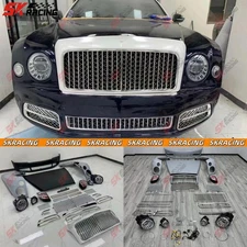 Old To New Body Kits Front Bumper+Grille Assembly Fits For Bentley Mulsanne2011+