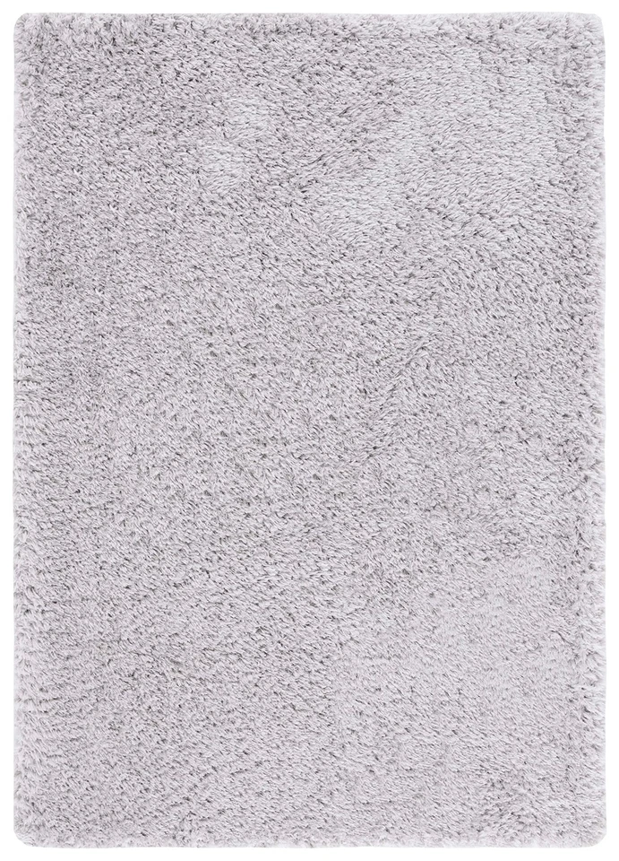 Flokati Shag Collection Accent Rug - 4' x 6', Silver, Solid Design, Non-Shedd... — 第 2/4 张图片