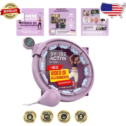 Smart Weighted Hula Hoop with Digital Counter for Weight Loss & Fitness