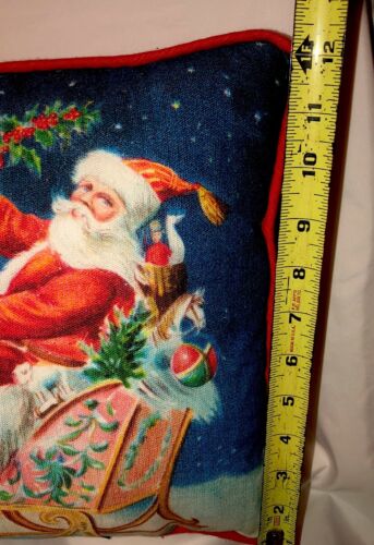 Cuscino Renna Slitta Babbo Natale Piuma Pakistan ��22” Divertente - Foto 6 di 10