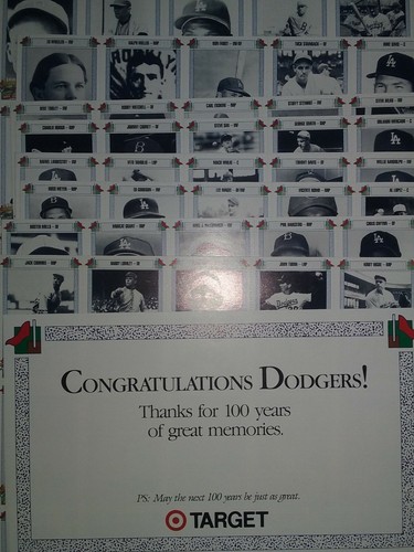 Target Dodgers Congratulations Card set