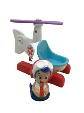 Bubble guppies Gil And Rescue Copter Helicopter 2 Piece Lot Rare
