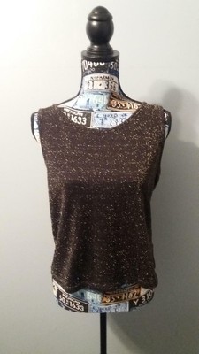 black and gold shimmer top