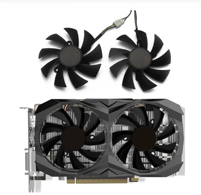 Pair Fans Cooling Fan For Zotac GTX 1060 1660 1660TI AMP  Graphics Card 85mm
