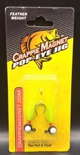 Leland’s Lures Crappie Popeye Jig Fishing Lure 2 Pack ~Chart 1/16 Size 4 Hook~