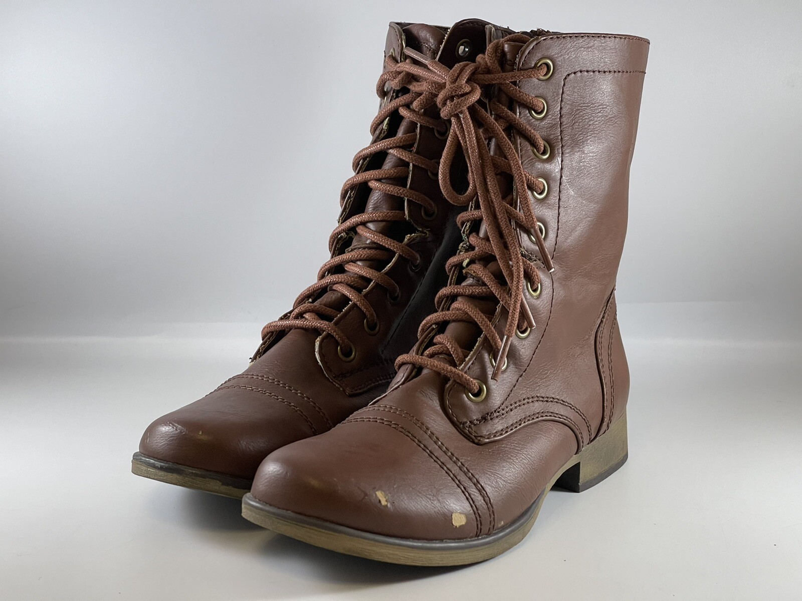 Skechers Women's Starship Side Zip Boots Size 7 Brown… Gem