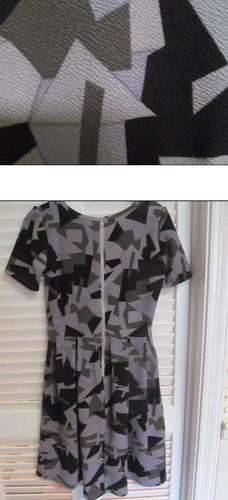 Lularoe Amelia Dress MUTED shades of GRAY/BLACK Camo Camouflage Hunt UNICORN XS - Picture 3 of 3