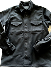 $395 NWT FILSON Navy Blue M -L Premium Wool Jac Shirt w/ XL sleeves Made in USA
