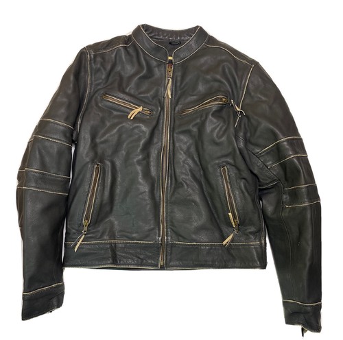 Milwaukee Motorradbekleidung Co. Jacke Damen Größe Medium schwarz Leder