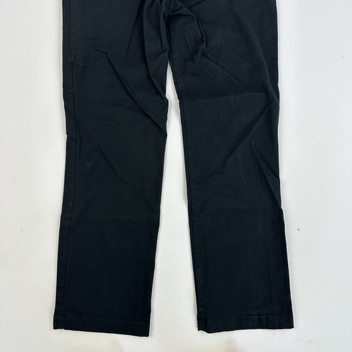 Old Navy Boys Straight Leg FLEX Black Chino Pants Size 12 Husky Cotton - Picture 11 of 11