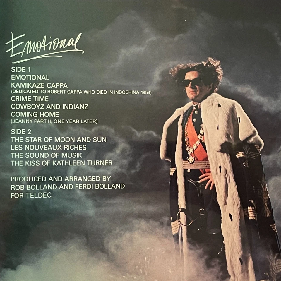 SEALED* 12" LP~ FALCO~ 1986~ EMOTIONAL~ - Image 2 of 4