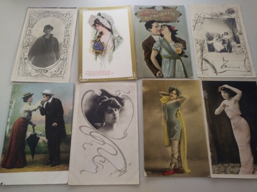 (100) Woman Women Lady Ladies Postcard Post Card Lot - Picture 3 of 11