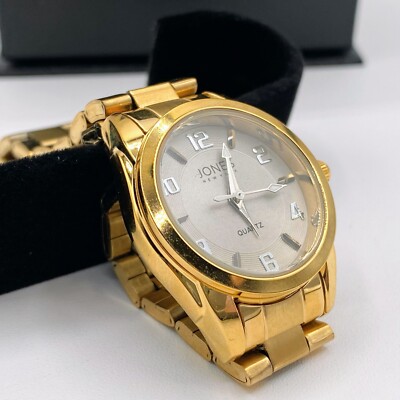 Jones New York Ladies Wristwatch 3ATM Gold Tone All Stainless