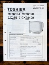 Toshiba CF2655J CF2655R CX28518 CX28409 TV Service Manual Original 