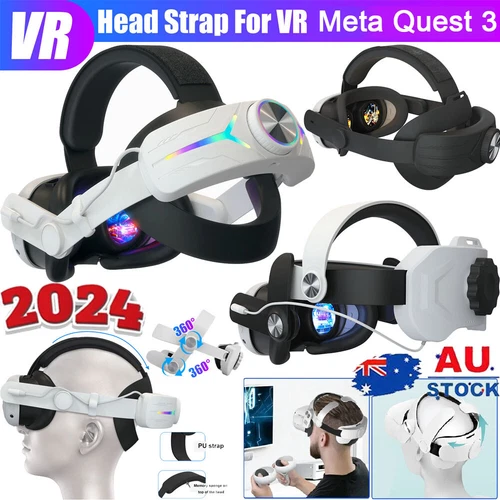 Adjustable Elite Head Strap for Meta Quest 3 VR Headset Headband Accessories