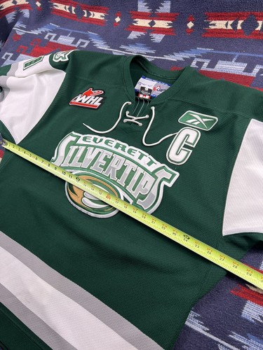 2006 EVERETT SILVERTIPS Zack Dailey WHL CHL Hockey Game Jersey Sz 48 Fight Strap - Picture 8 of 13