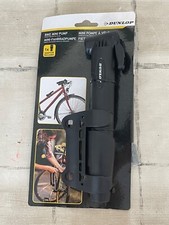 Petite Pompe à Vélo Dunlop avec Support pour Cadre + Embout Valve (A2-19/2)