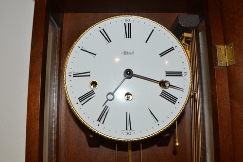 3C072 Franz Hermle FHS GERMANY Wiener Wanduhr-WESTMINSTER-2XABSTELLUNG 99cm Hoch - Bild 13 von 17