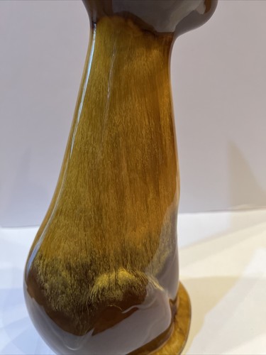 Blue Mountain Pottery 14" Tall Sitting Cat Harvest Gold Brown Redware BMP MCM - Picture 19 of 23