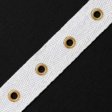 eJoyce 4-Yards 4mm Eyelet Twill Tape Trim, TR-11160