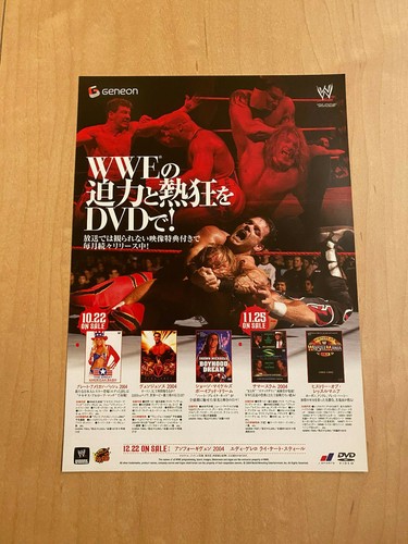 WWE ORIGINALS Japan flyer x8 WWF 2002-04 GENEON DVD sets The ROCK John CENA ECW - Picture 5 of 10