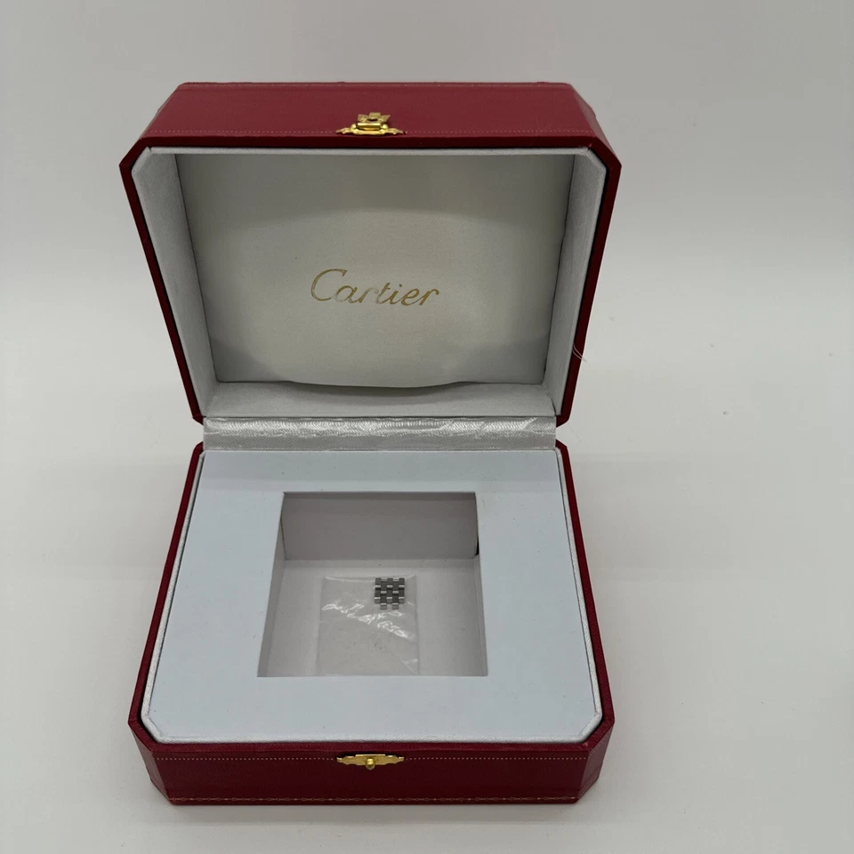 Cartier Santos Demoiselle Acero Inoxidable Madreperla Rosa Raro Foto 3 de 4