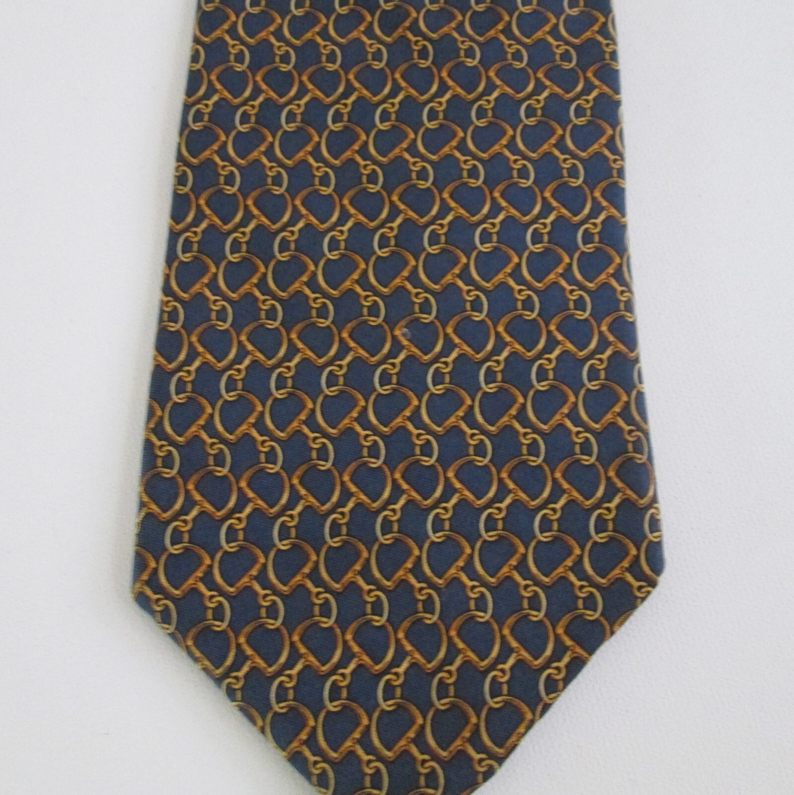 Brooks Brothers Mens Equestrian Silk Tie Stirrups Printed Italy Made USA thumbnail 2