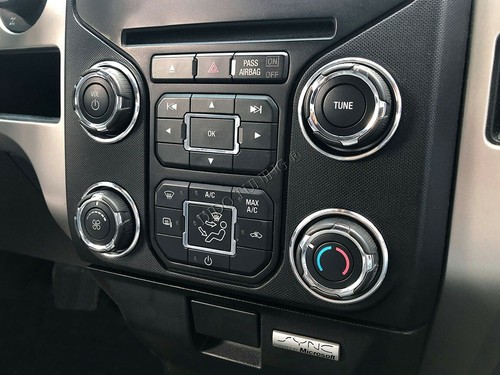 Pour Ford F150 2008-2014 Anneaux De Ventilation Chromes Aluminium x4 - Picture 6 of 9