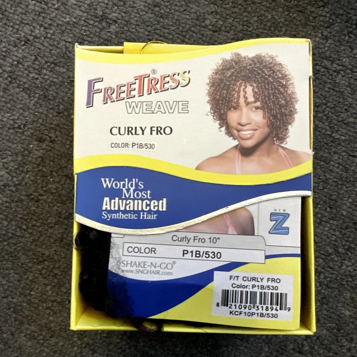 Freetress Synthetic Weave Curly Fro Color 1B/530