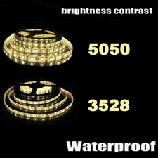 Wholesale LED Strip Lights 3528 5050 5M/10M/15M/20M RGB SMD 12V Roll Waterproof