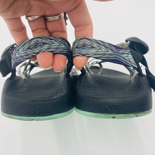 Chaco Women's Z Cloud X Blue/Purple/Grey Strappy Sandals, Women's Size 7 - Picture 7 of 10