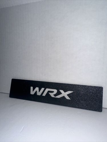 Subaru WRX and STI License Plate Delete 12” Black with WRX cutout 2001-2021 JDM - Picture 2 of 6