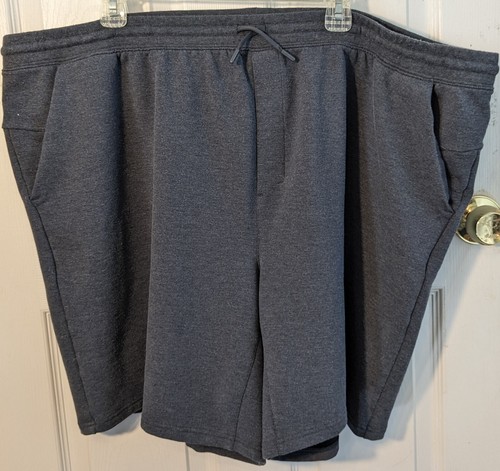Athletic Works dicker Poly Strick groß Herren Gr. 3XL 48 50 grau Sportshorts