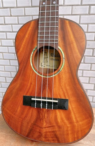 Alulu Solid Acacia Koa wood Tenor Ukulele satin polished BU549 - Picture 3 of 14