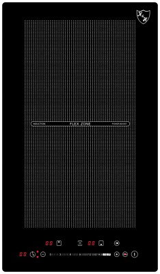K&H SIGNATURE SERIES German Design 12'' Induction Glass Cooktop 220V IN12-3400FLX