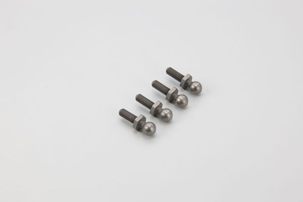 KYOSHO ULTIMA RB6 READYSET, LAZER ZX-5: BALL STUDS 4.8mm (L) NIP (4 PCS) UM128 B