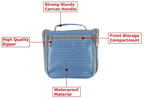 Borsa organizer da viaggio impermeabile accessorio toilette cosmetici trucco astuccio - Foto 13 di 24
