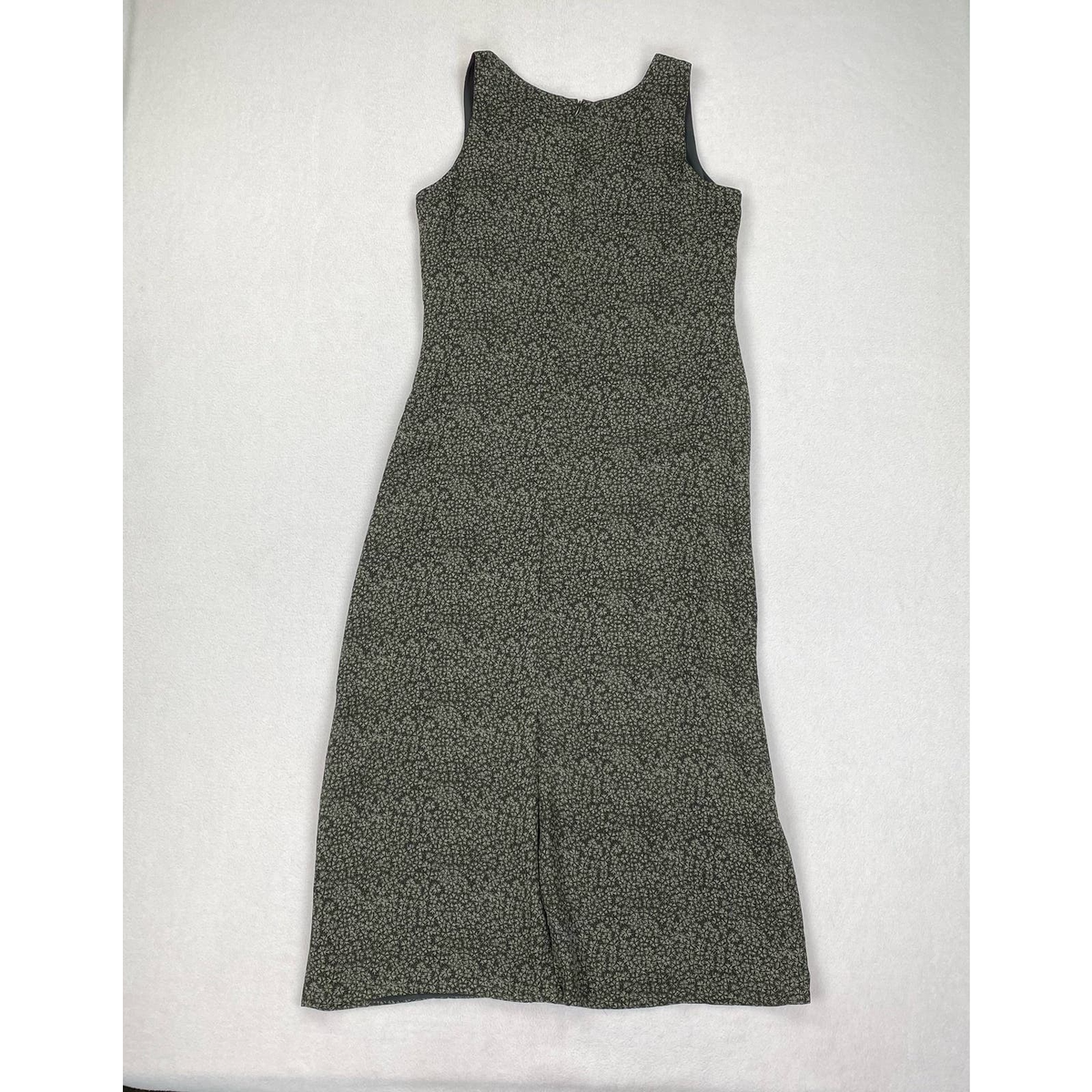 Vintage Old Navy Dress Size 10 Green Floral Maxi Sleeveless V Neck Grunge  Y2K | eBay