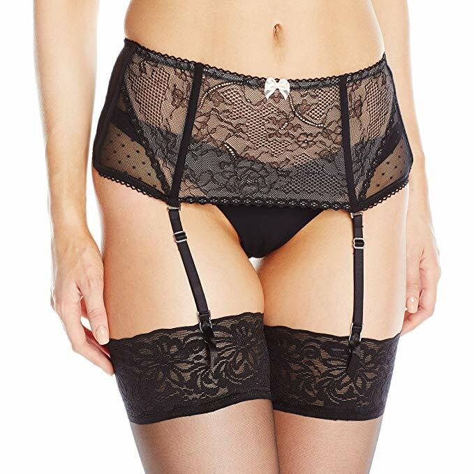 Betsey Johnson Women's So So Sexy Bridal Waist Cincher Garter Belt