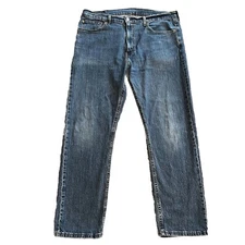 Levi's Jeans Mens Size 38x30 505 Straight Leg Medium Blue Wash Regular Fit Denim