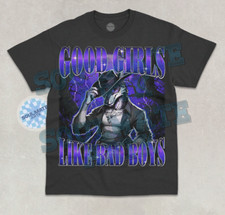 Good Girls Like Bad Boys T-Shirt Funny Ironic Werewolf Cringe Unisex Graphic Tee